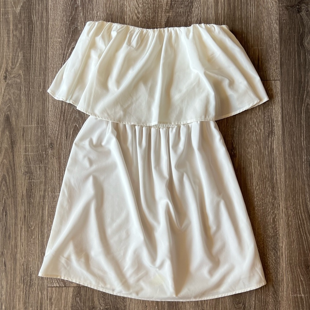 White strapless dress Small